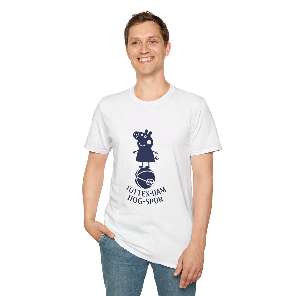 Totten-Ham Hog-Spur Pig Soccer T-Shirt | Football Team Logo Tee