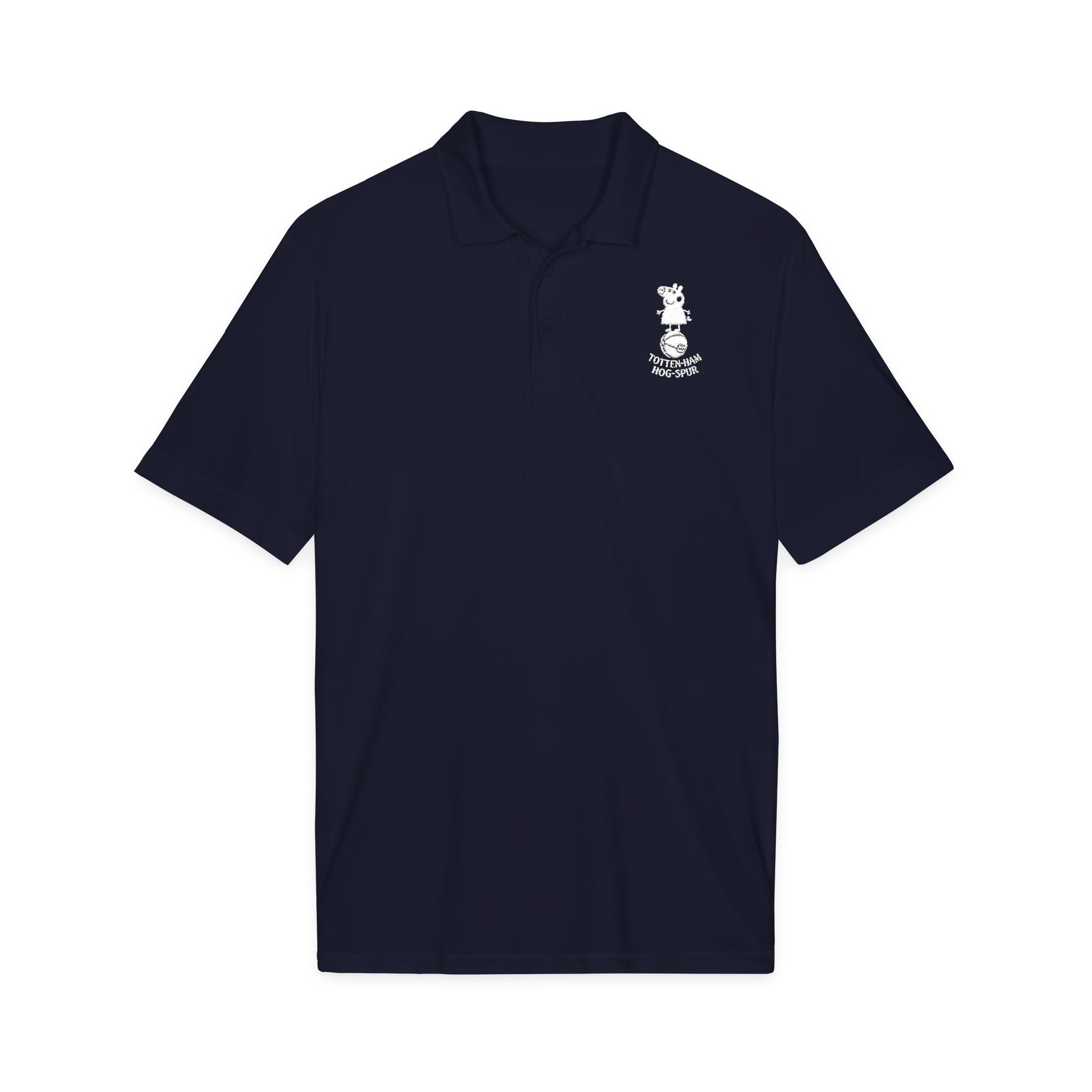Embroidered Club Polo — Navy Sport Performance Shirt